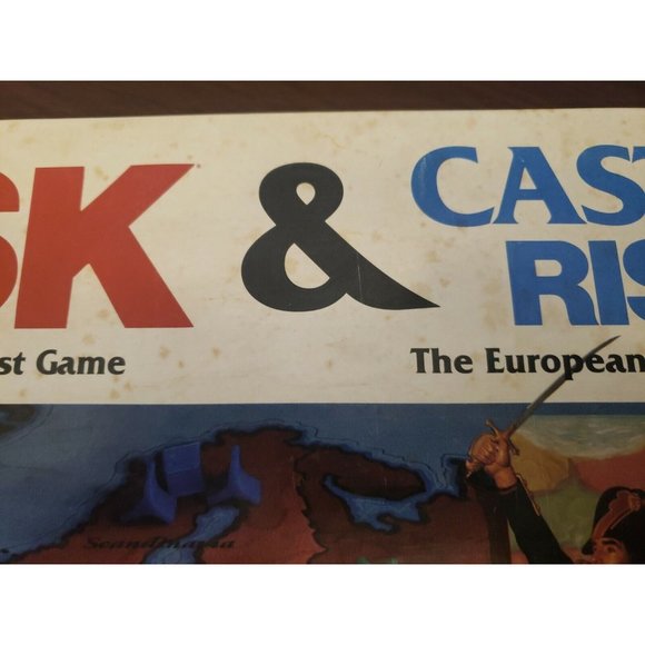 Vintage Risk & Castle Risk 2-in-1 Board Game Parker Brothers Complete 1990 - Picture 4 of 4